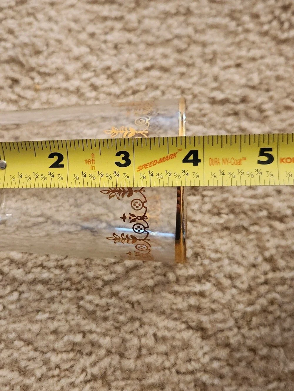 Vtg‎ Gold Rim 3.75